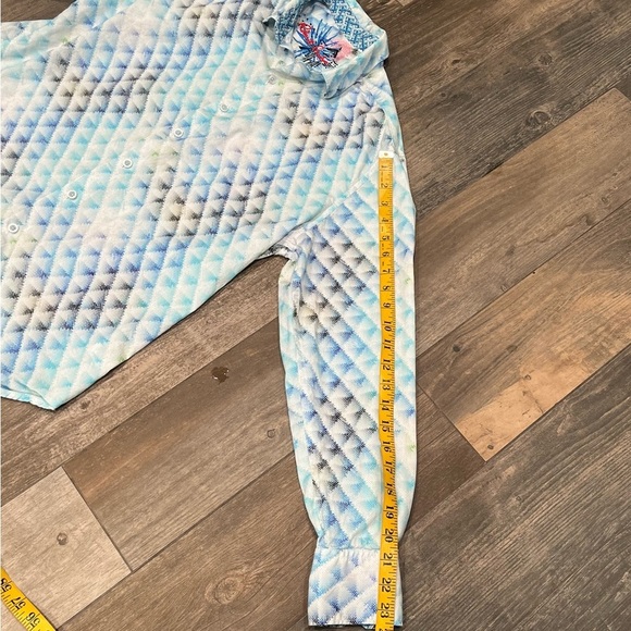 Robert Graham Abstract-Print Cotton Shirt Flip Cuff Size Medium - Picture 8 of 10